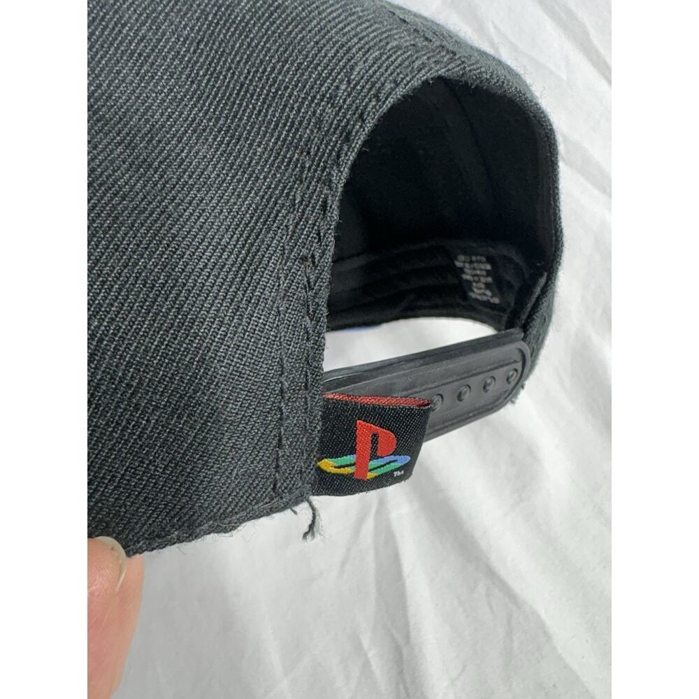 PlayStation Sony Controller Buttons Adjustable Snapback Hat / Cap Glossy Brim - Picture 3 of 4
